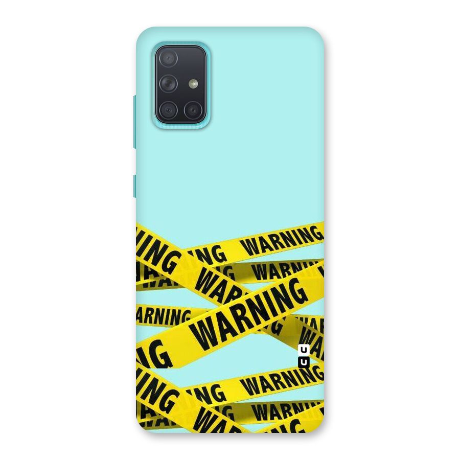 Warning Design Back Case for Galaxy A71