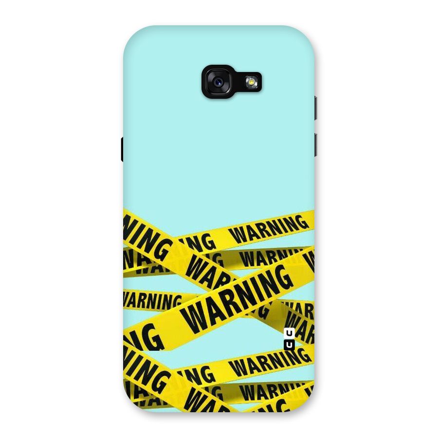 Warning Design Back Case for Galaxy A7 (2017)