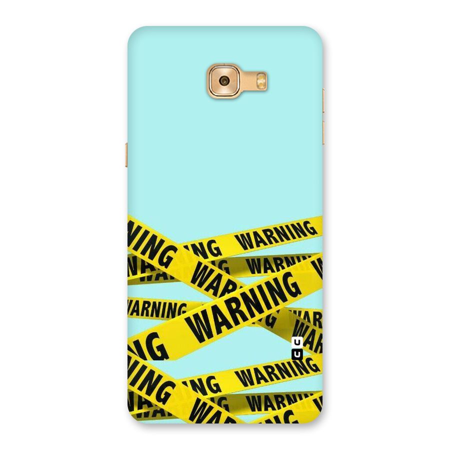 Warning Design Back Case for Galaxy C9 Pro