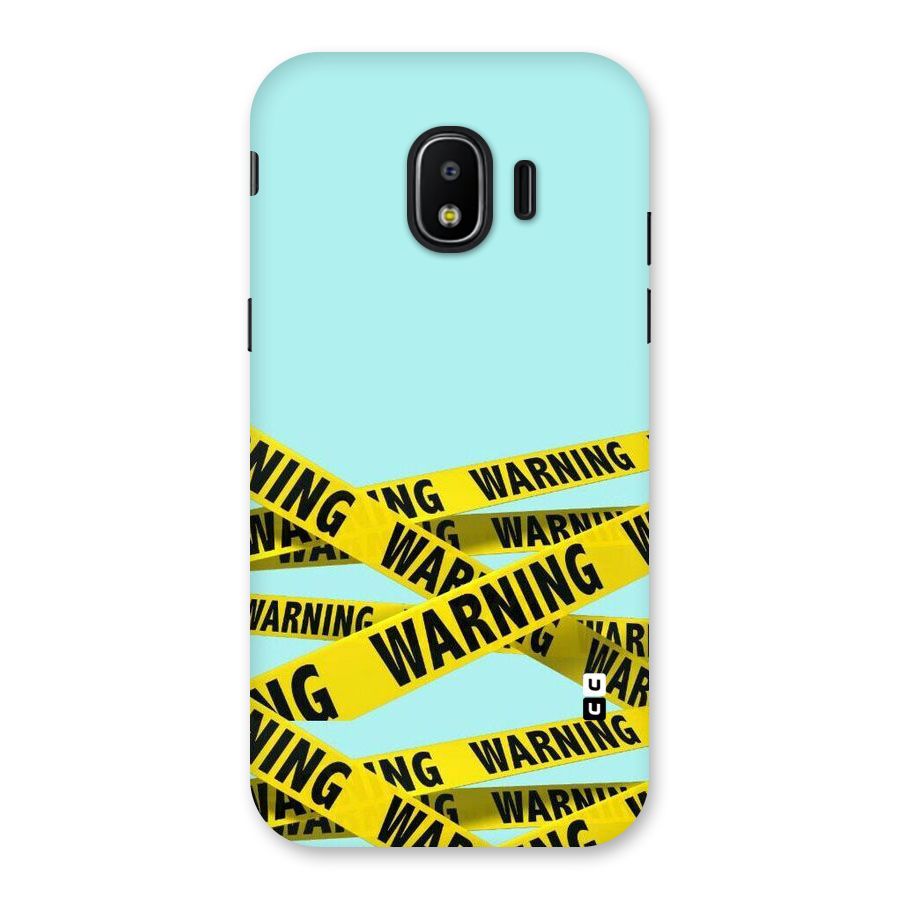 Warning Design Back Case for Galaxy J2 Pro 2018
