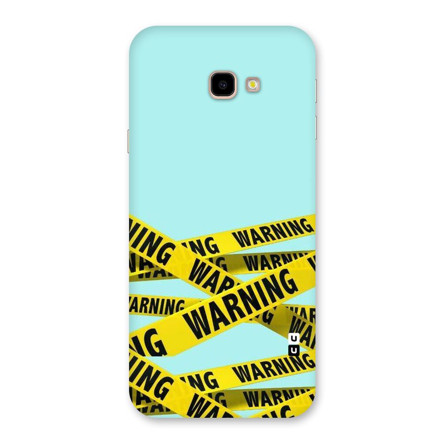 Warning Design Back Case for Galaxy J4 Plus