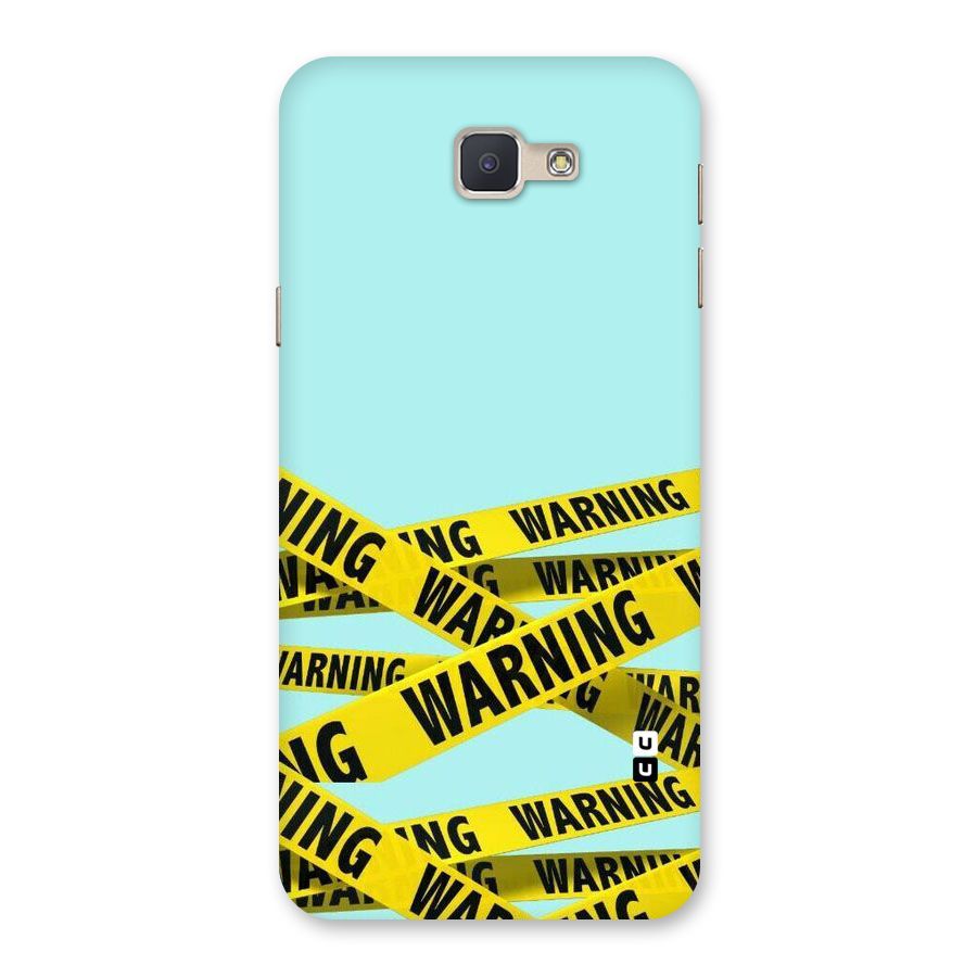 Warning Design Back Case for Galaxy J5 Prime