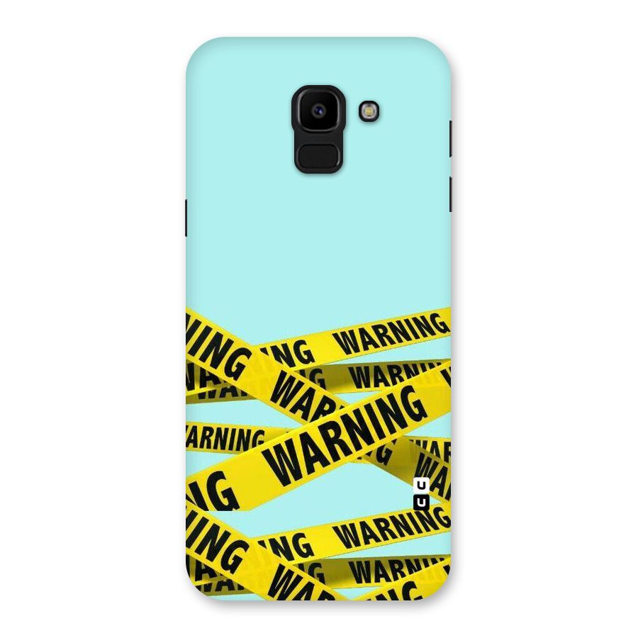 Warning Design Back Case for Galaxy J6