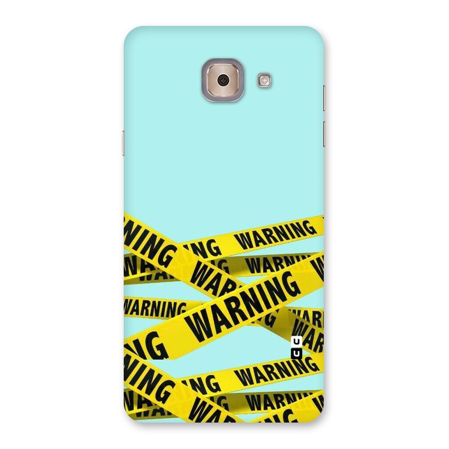 Warning Design Back Case for Galaxy J7 Max