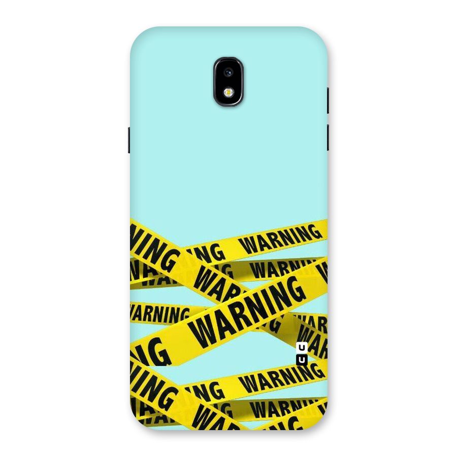 Warning Design Back Case for Galaxy J7 Pro