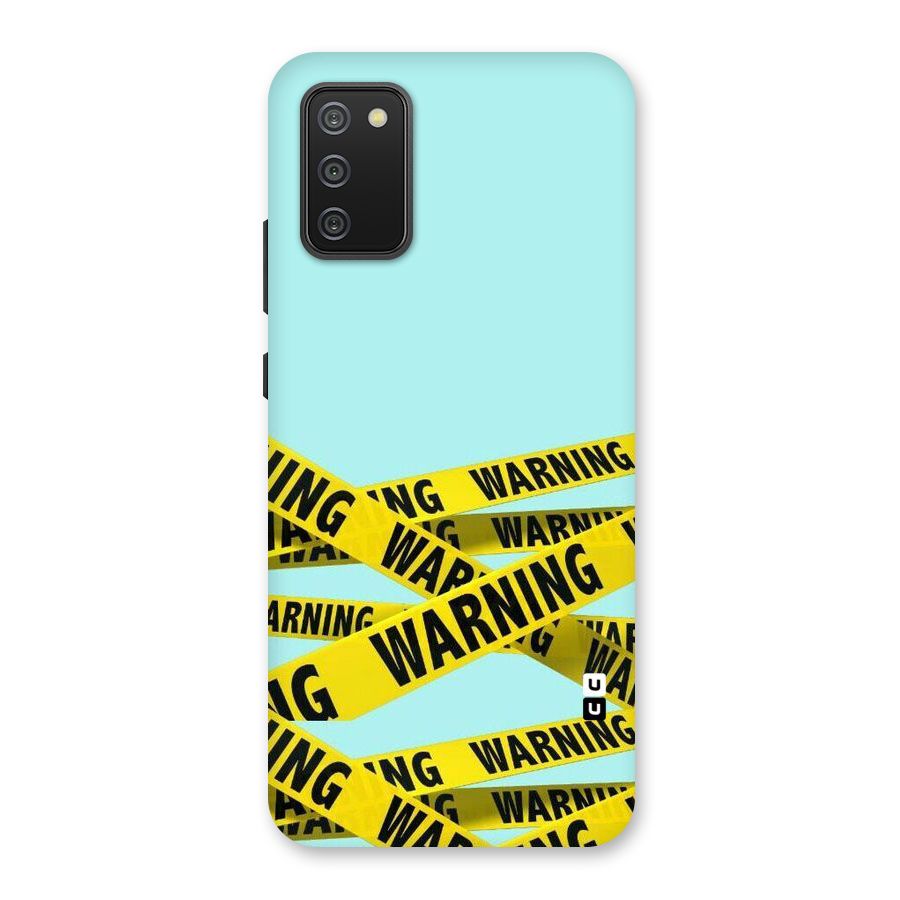 Warning Design Back Case for Galaxy M02s