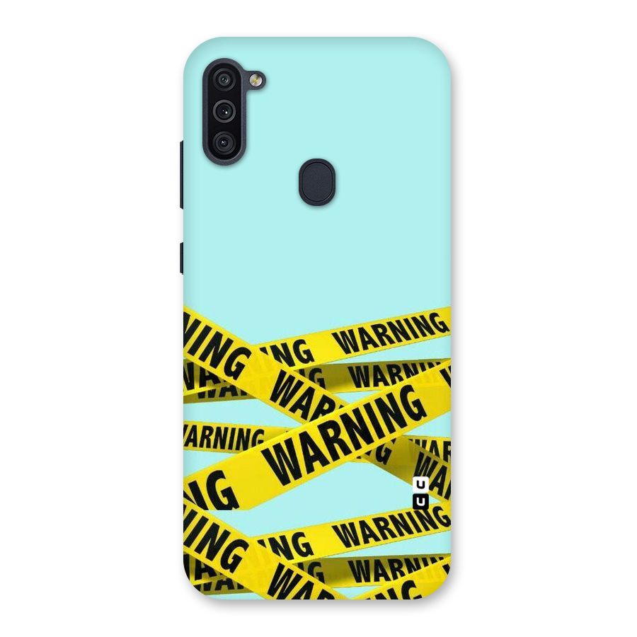 Warning Design Back Case for Galaxy M11