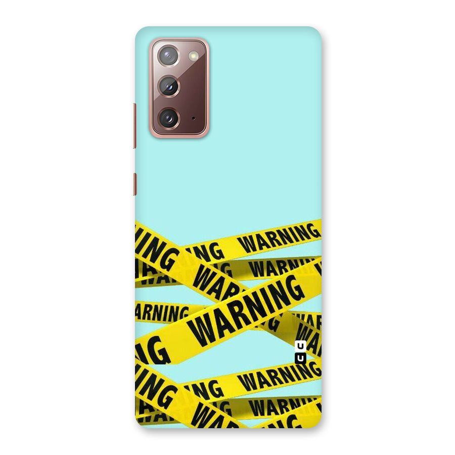 Warning Design Back Case for Galaxy Note 20