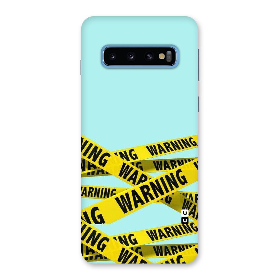 Warning Design Back Case for Galaxy S10