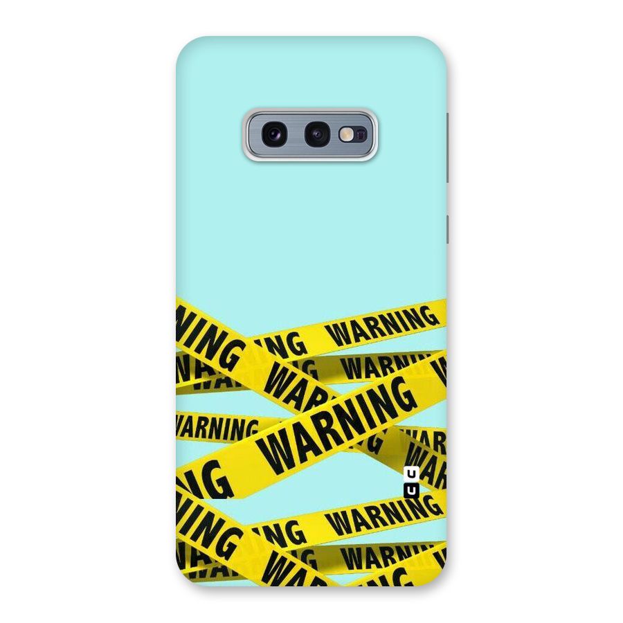 Warning Design Back Case for Galaxy S10e