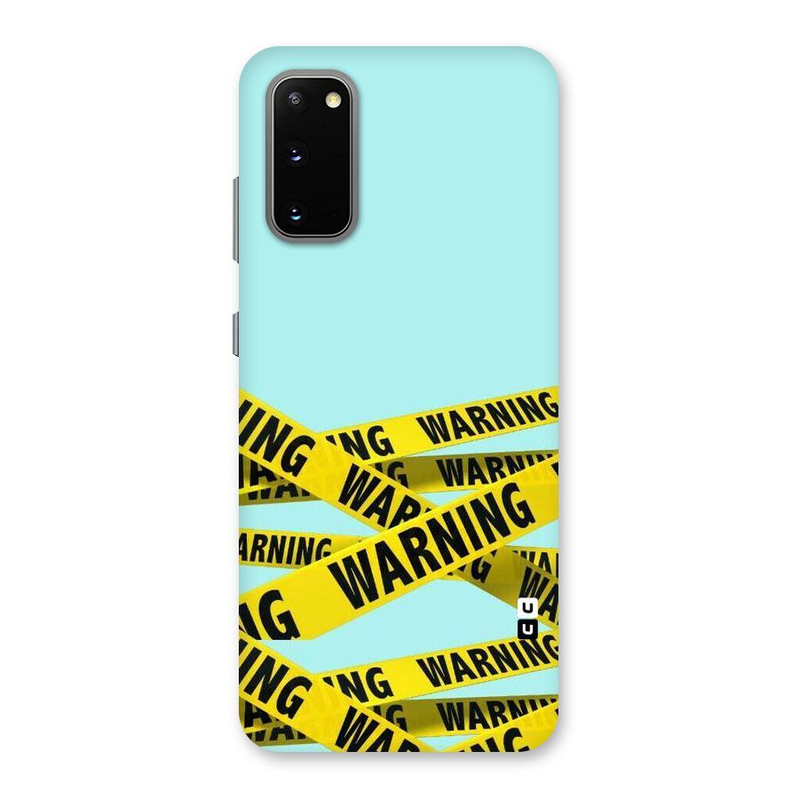 Warning Design Back Case for Galaxy S20