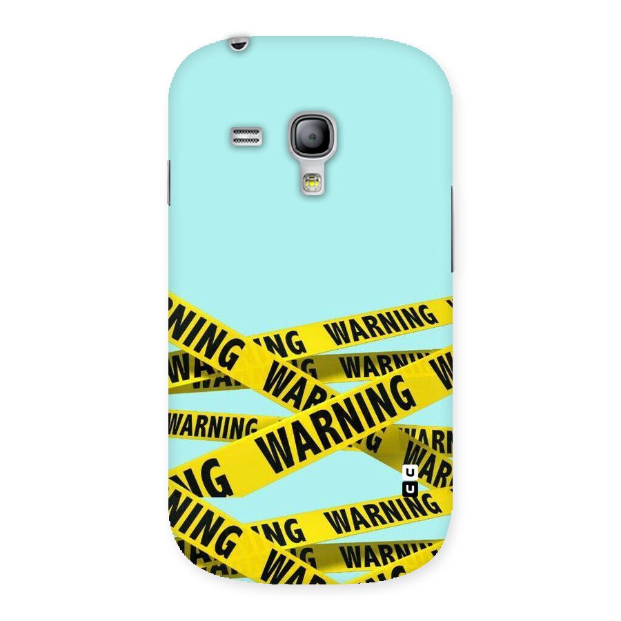 Warning Design Back Case for Galaxy S3 Mini