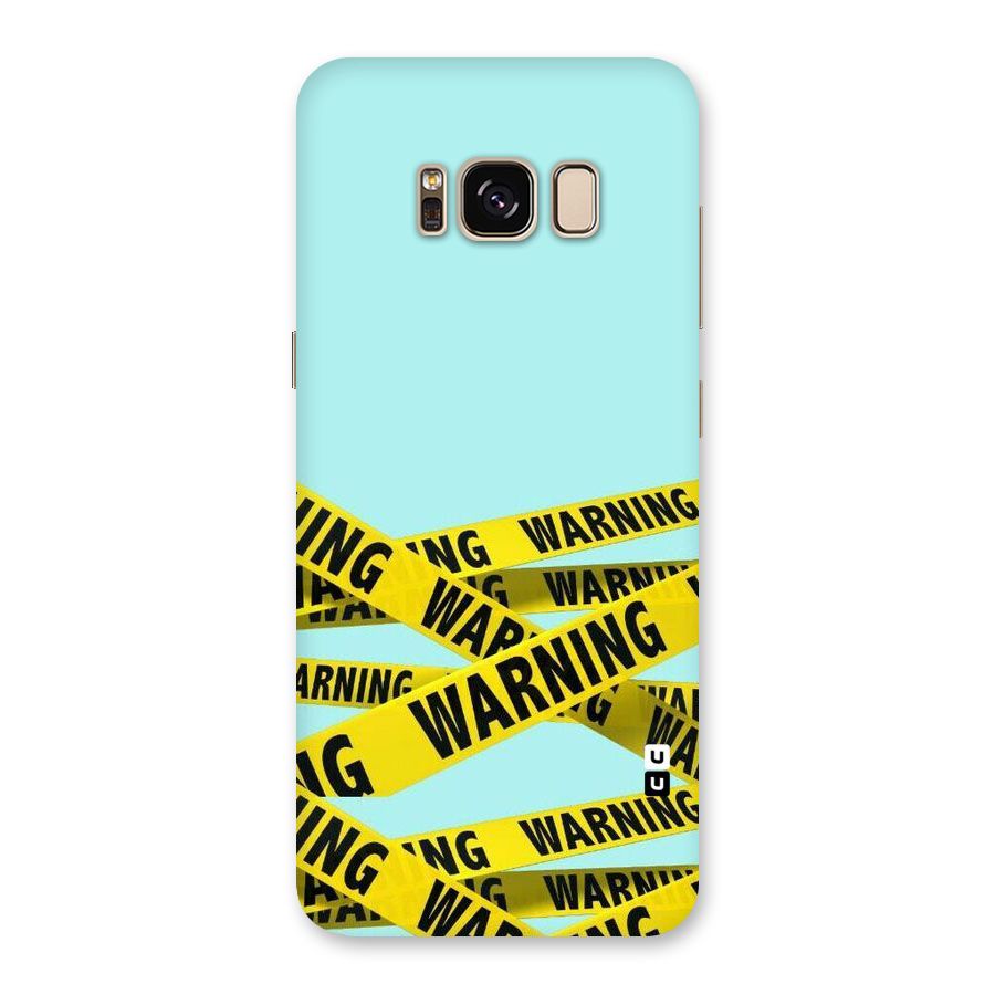 Warning Design Back Case for Galaxy S8