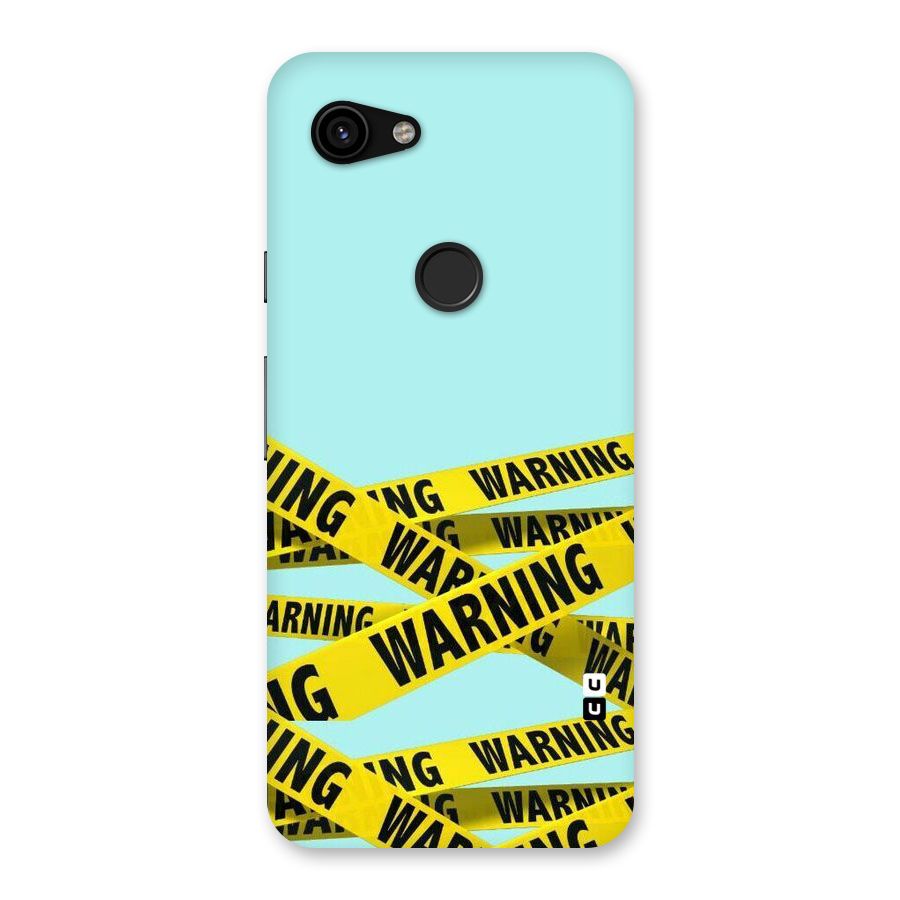 Warning Design Back Case for Google Pixel 3a