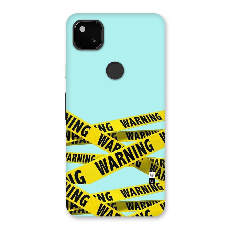 Warning Design Back Case for Google Pixel 4a