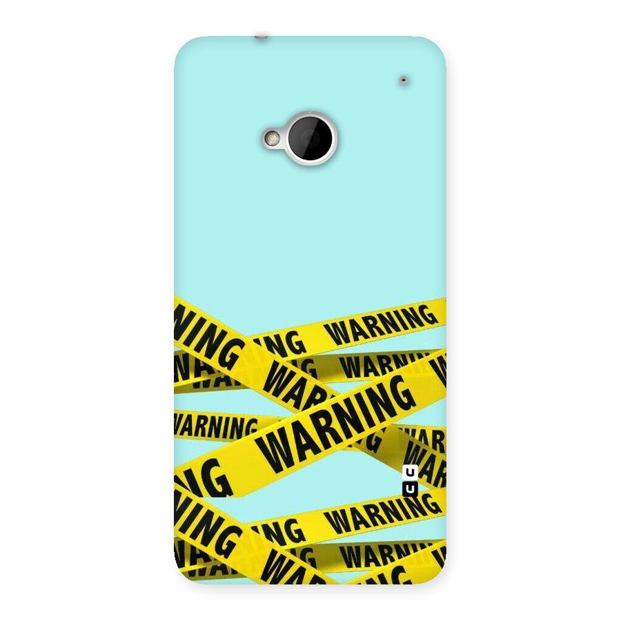Warning Design Back Case for HTC One M7