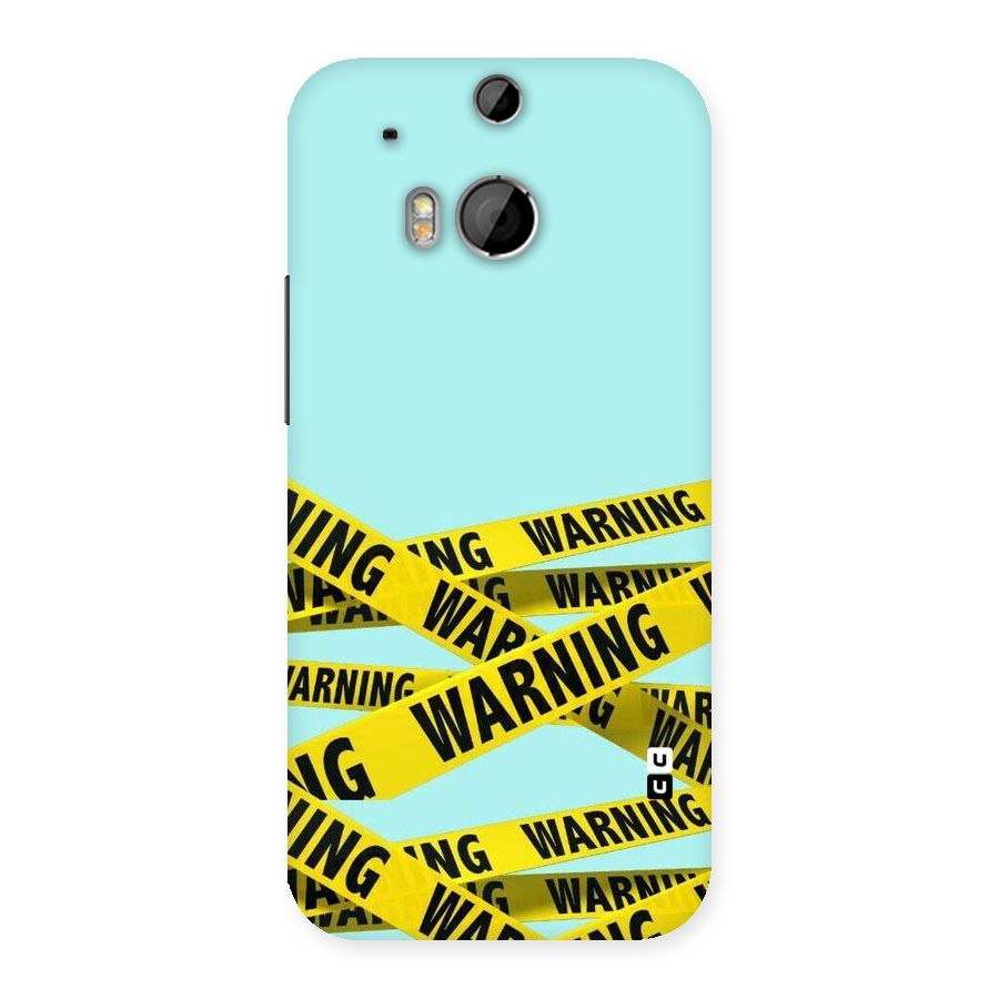 Warning Design Back Case for HTC One M8