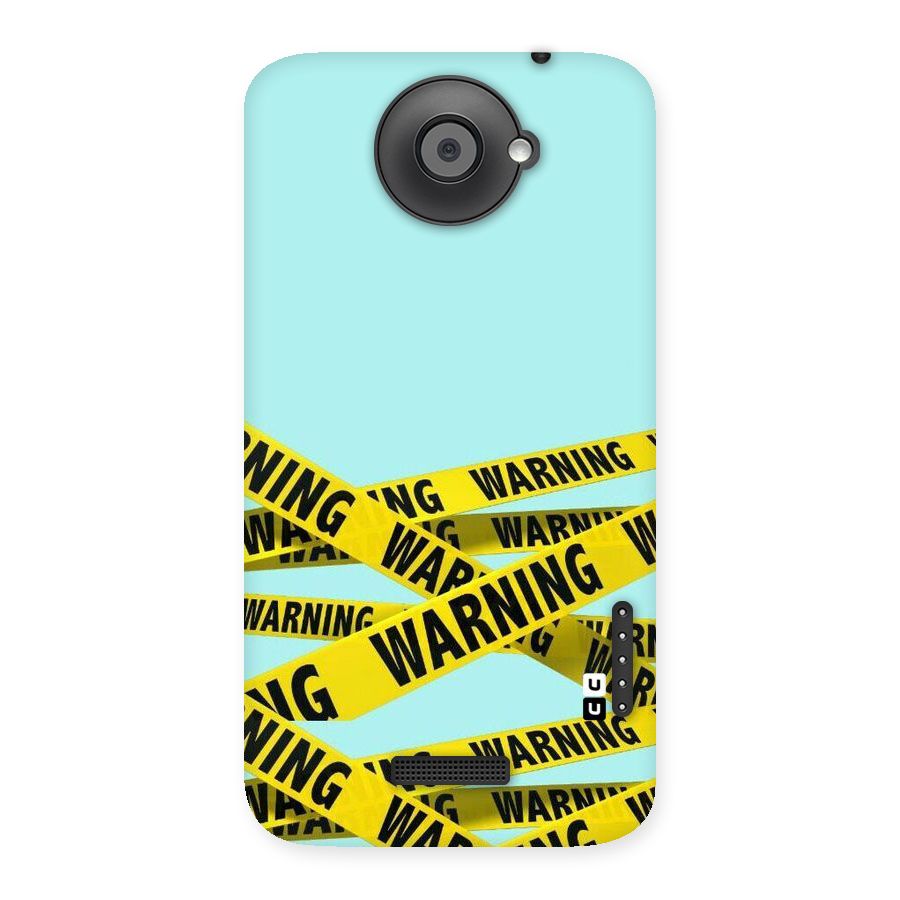 Warning Design Back Case for HTC One X