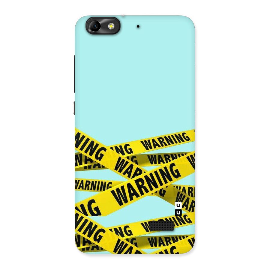 Warning Design Back Case for Honor 4C