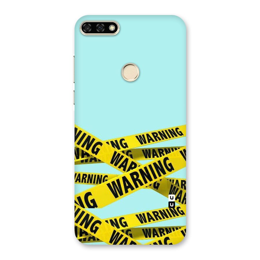 Warning Design Back Case for Honor 7A