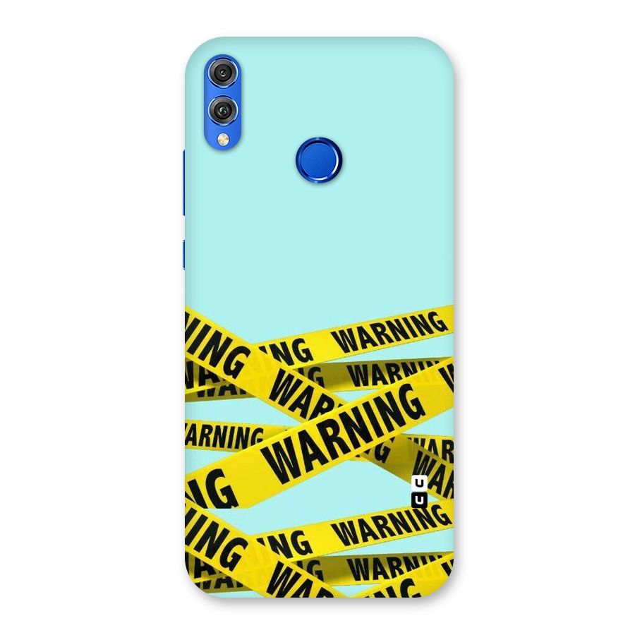 Warning Design Back Case for Honor 8X