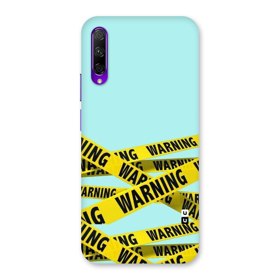 Warning Design Back Case for Honor 9X Pro