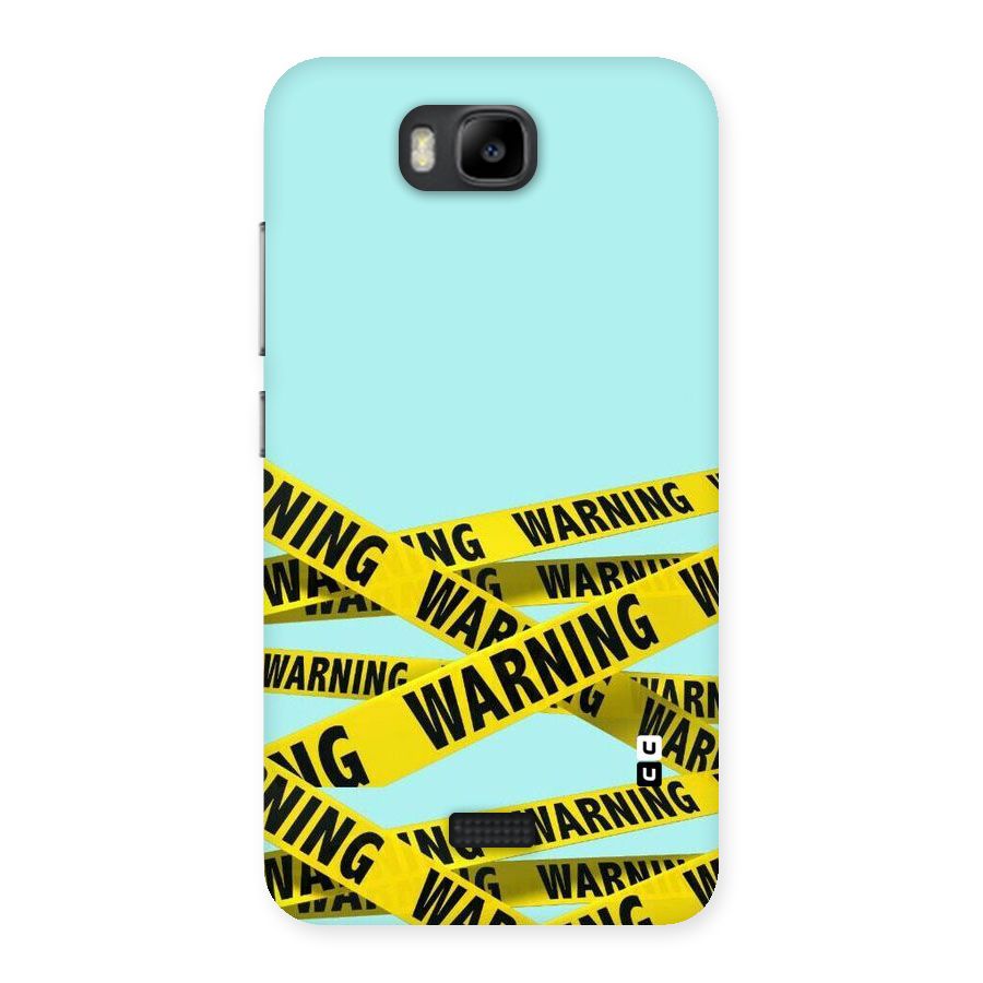 Warning Design Back Case for Honor Bee