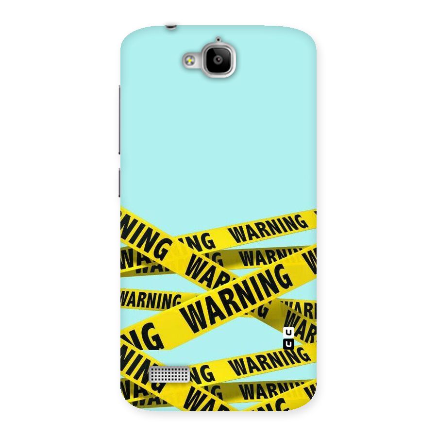 Warning Design Back Case for Honor Holly