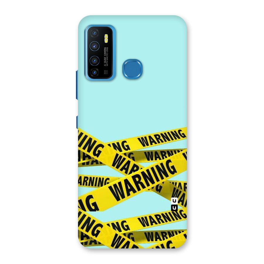 Warning Design Back Case for Infinix Hot 9