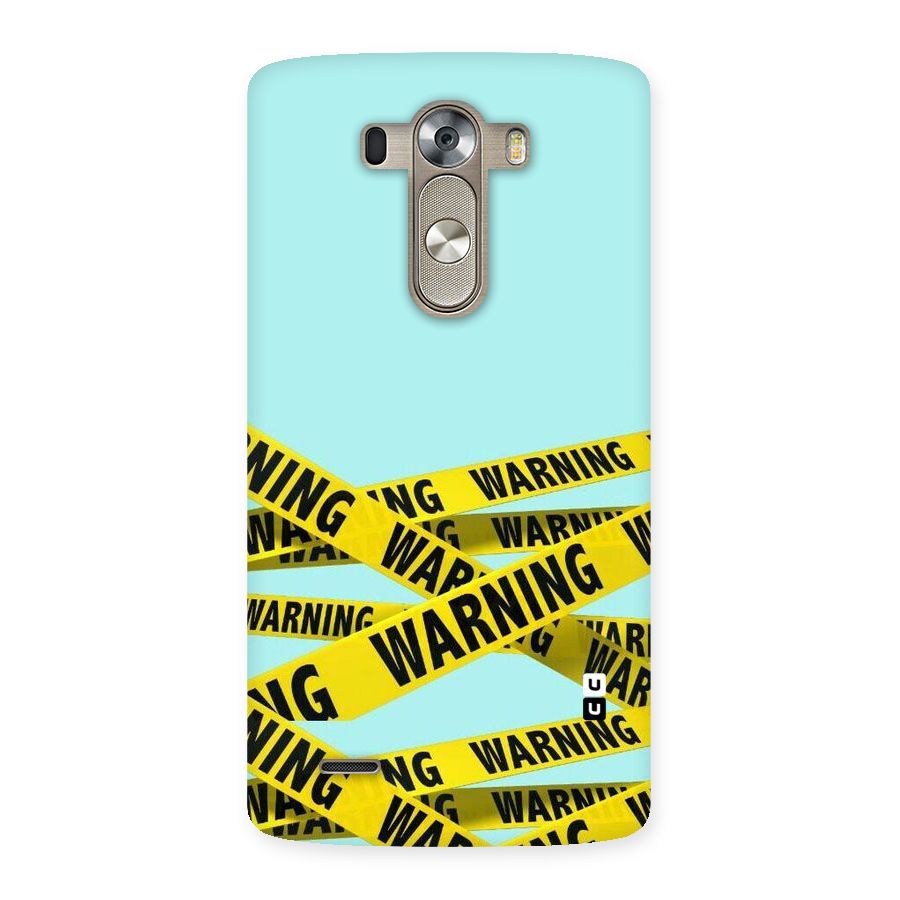 Warning Design Back Case for LG G3
