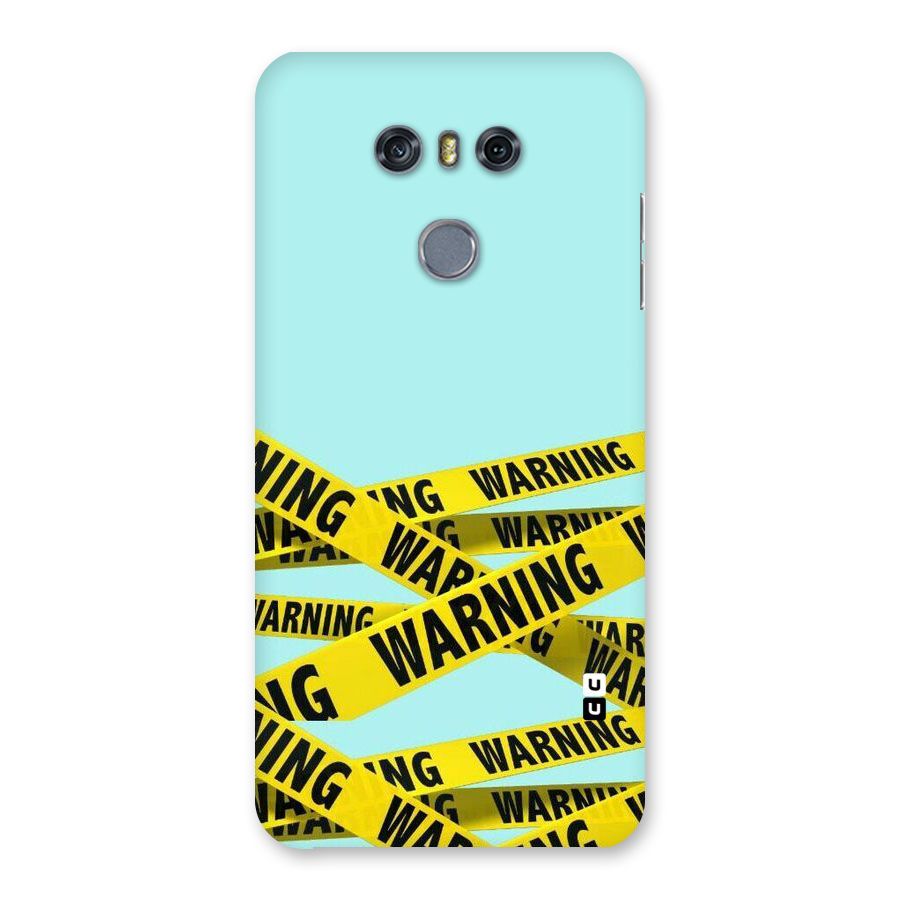 Warning Design Back Case for LG G6