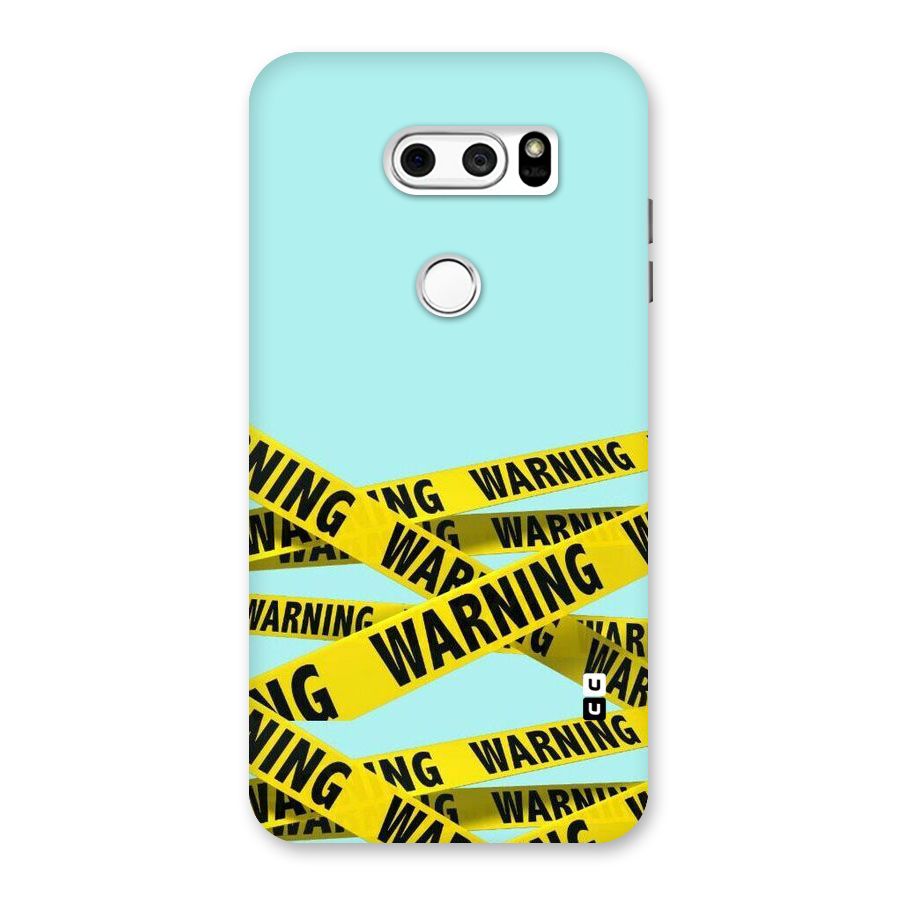 Warning Design Back Case for LG V30