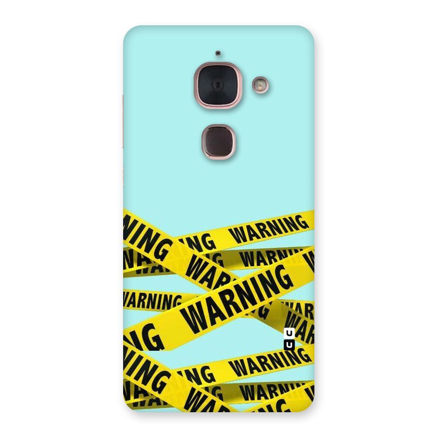 Warning Design Back Case for Le Max 2