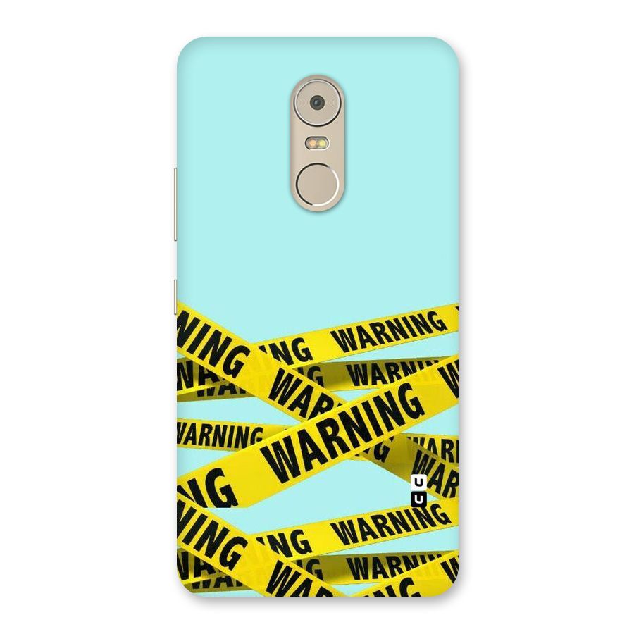 Warning Design Back Case for Lenovo K6 Note