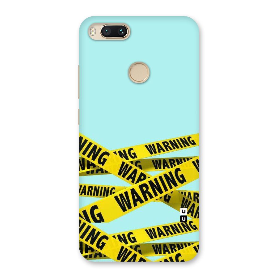 Warning Design Back Case for Mi A1
