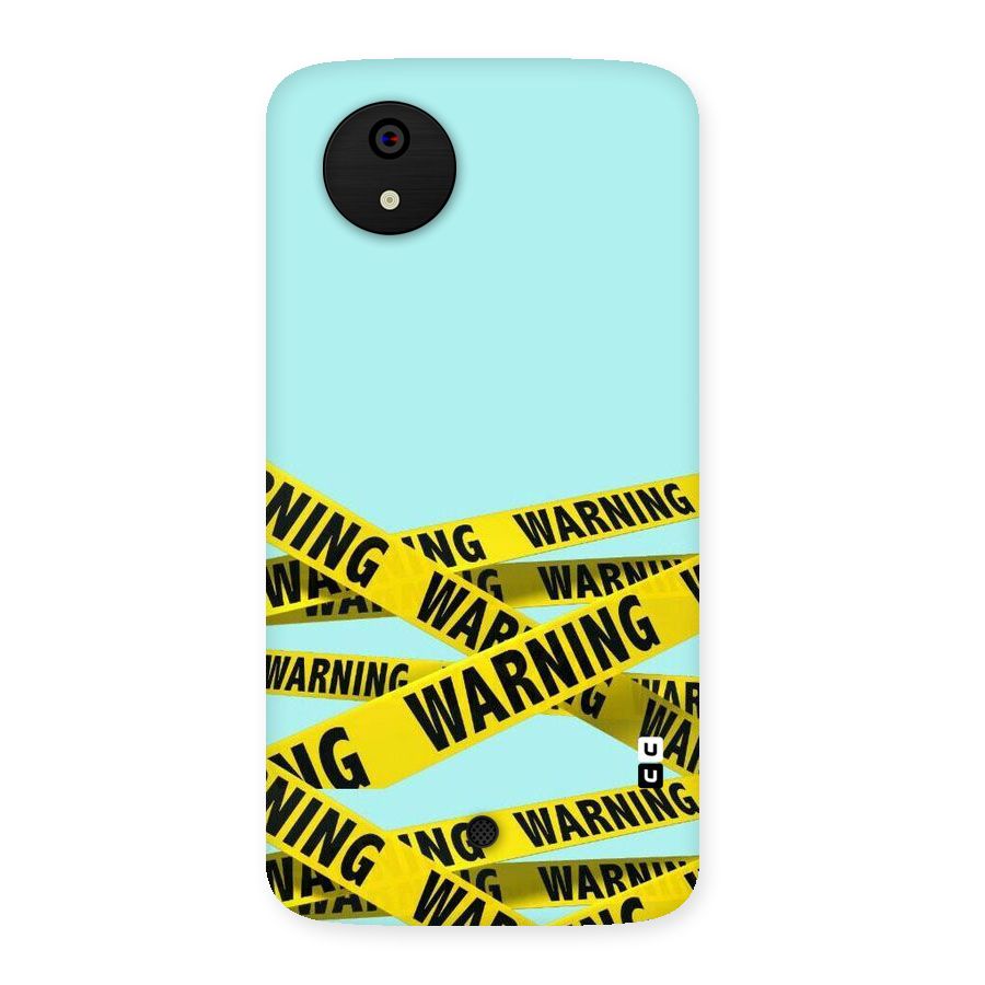 Warning Design Back Case for Micromax Canvas A1