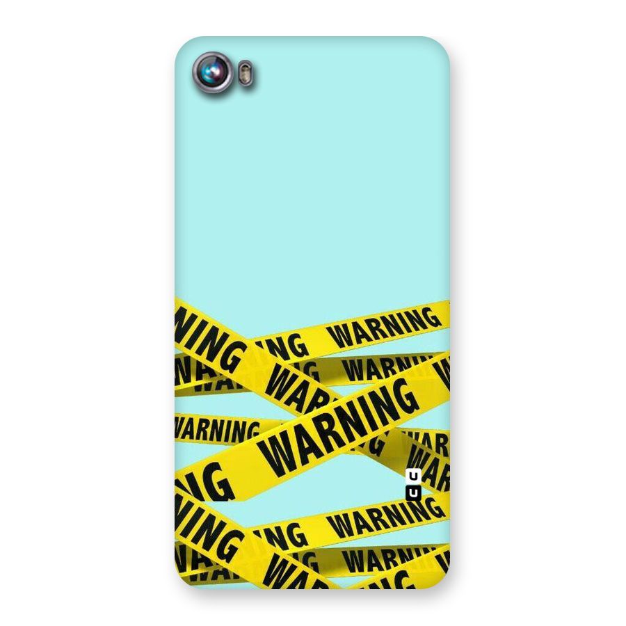 Warning Design Back Case for Micromax Canvas Fire 4 A107