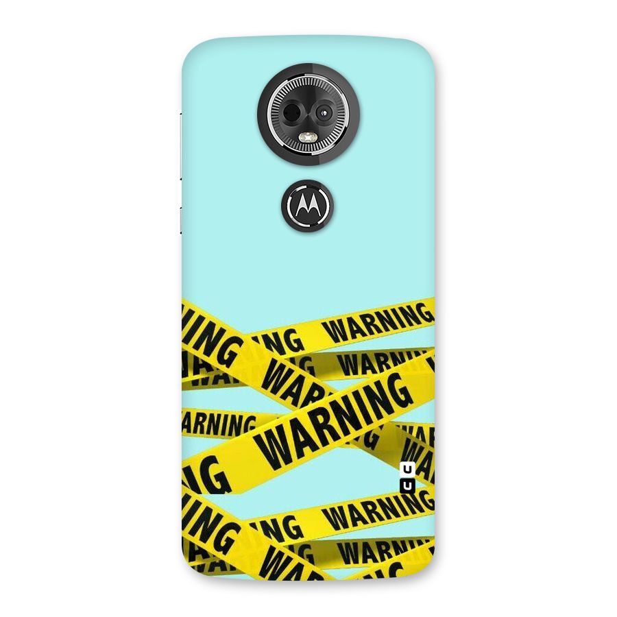 Warning Design Back Case for Moto E5 Plus