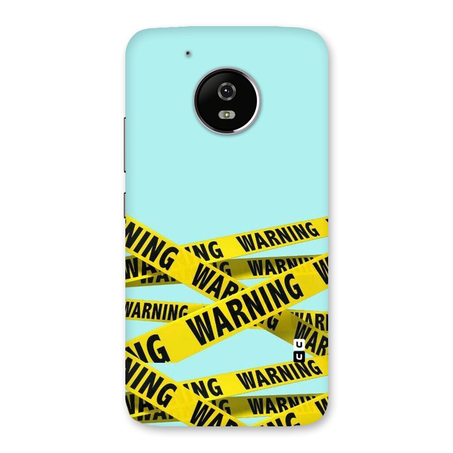 Warning Design Back Case for Moto G5