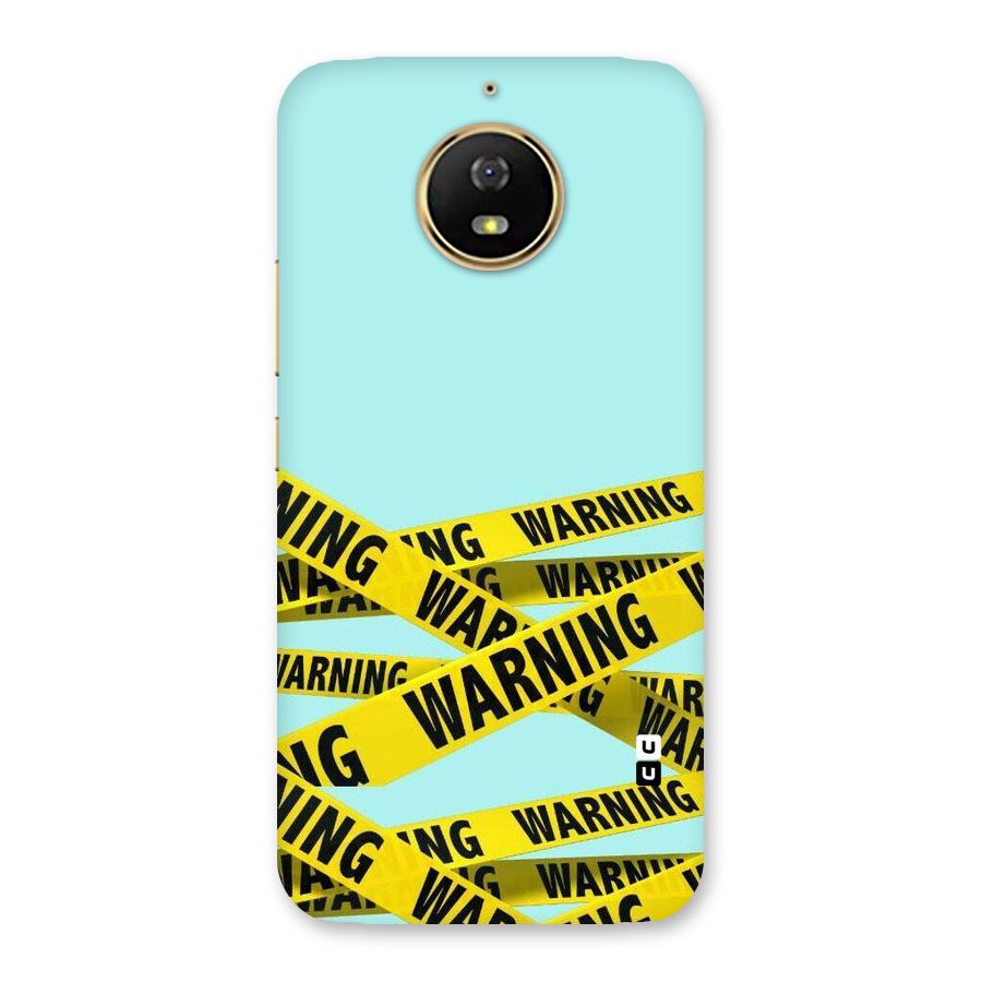 Warning Design Back Case for Moto G5s