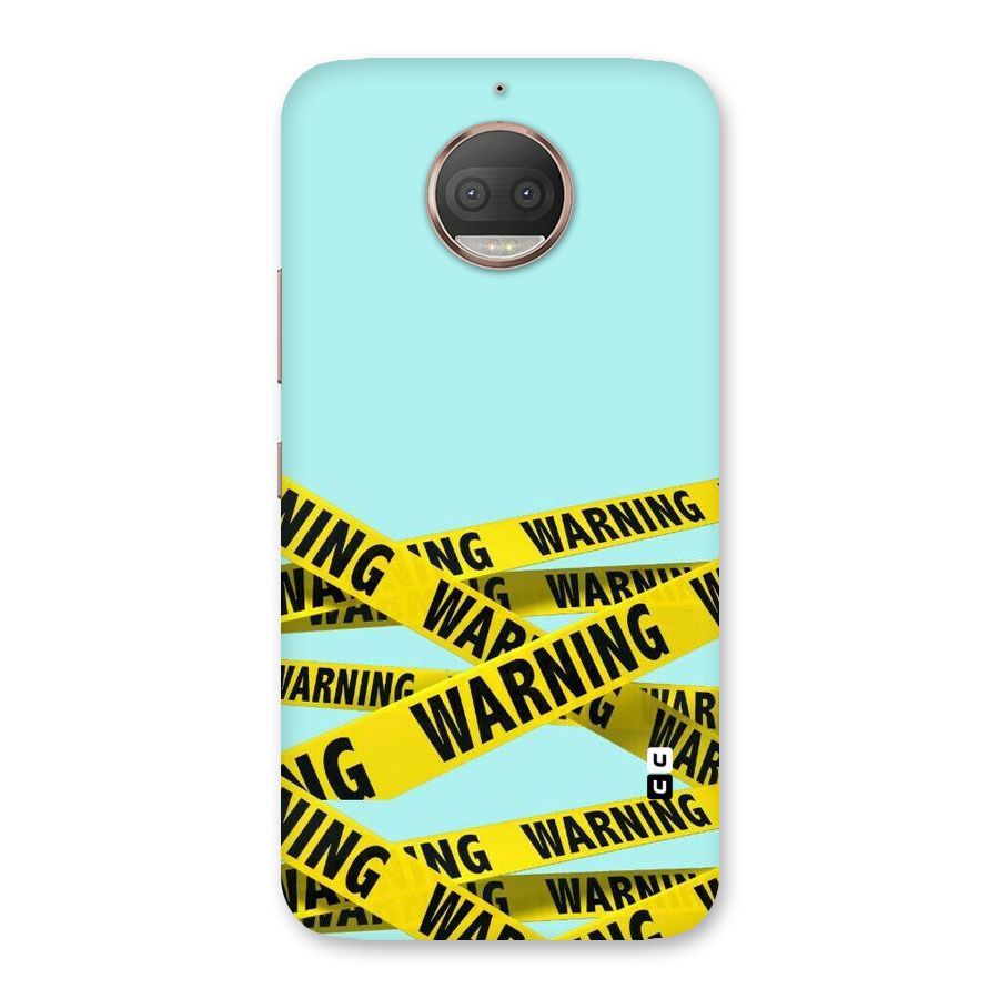 Warning Design Back Case for Moto G5s Plus