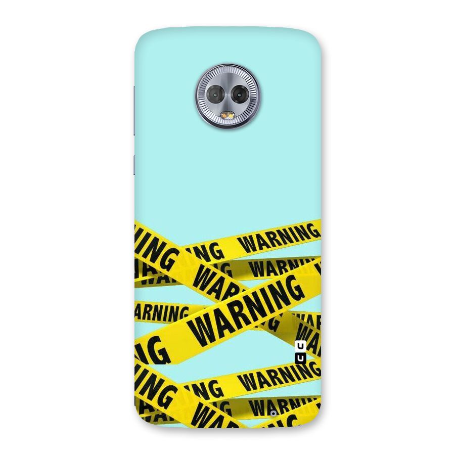 Warning Design Back Case for Moto G6 Plus