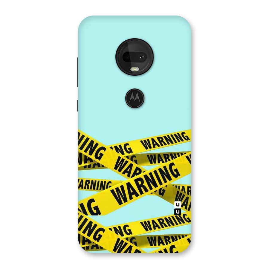 Warning Design Back Case for Moto G7