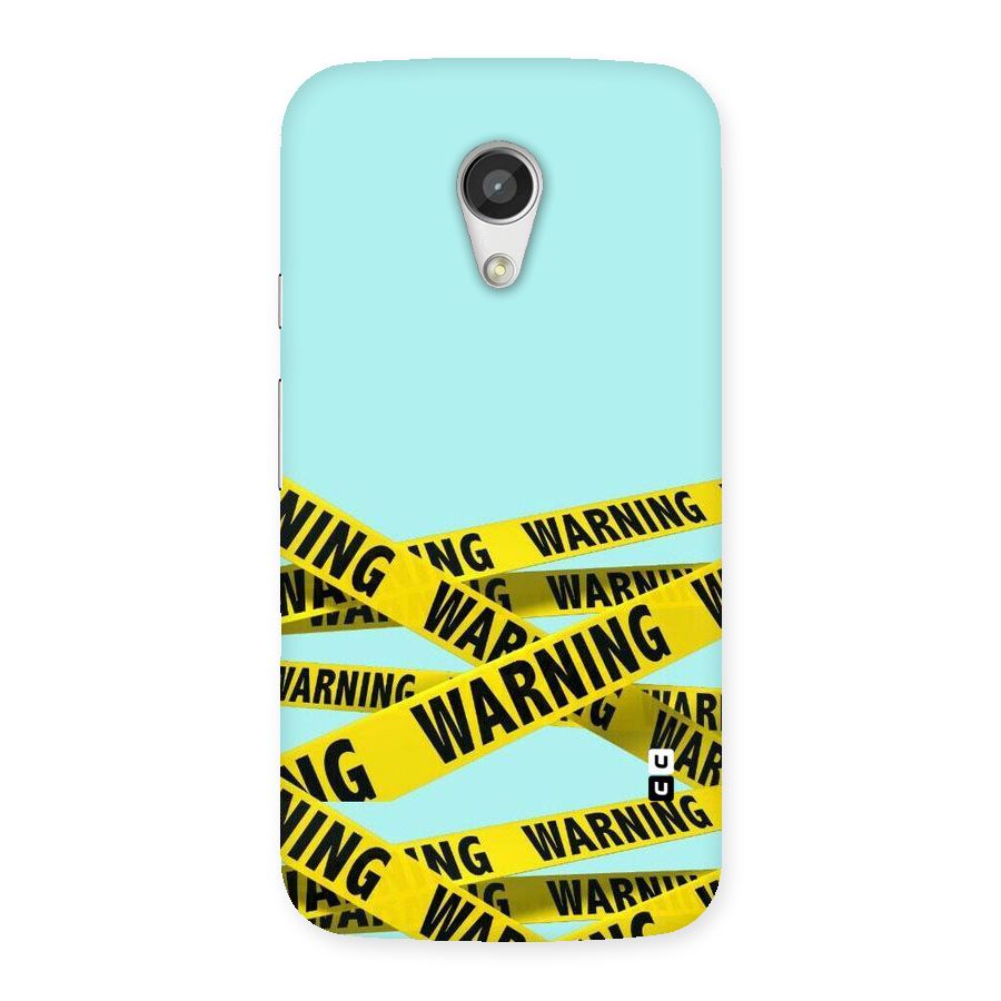 Warning Design Back Case for Moto G 2nd Gen