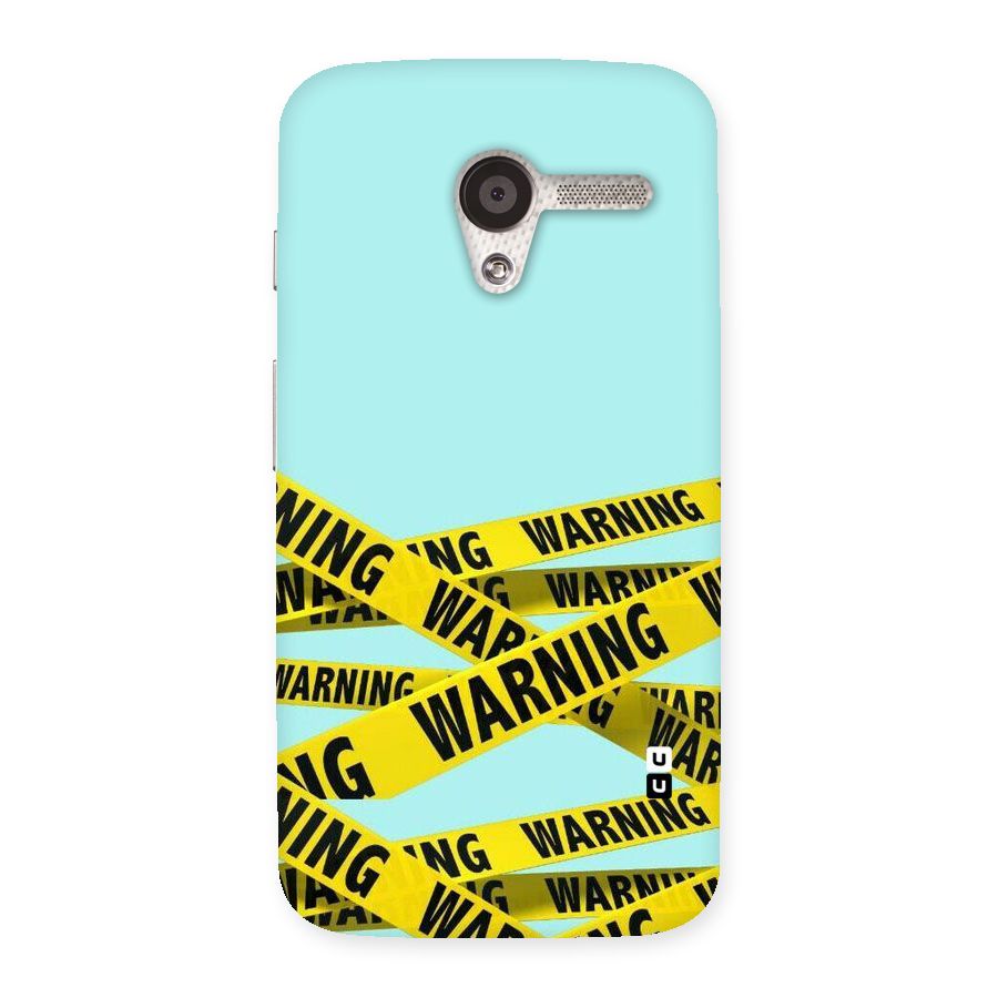Warning Design Back Case for Moto X