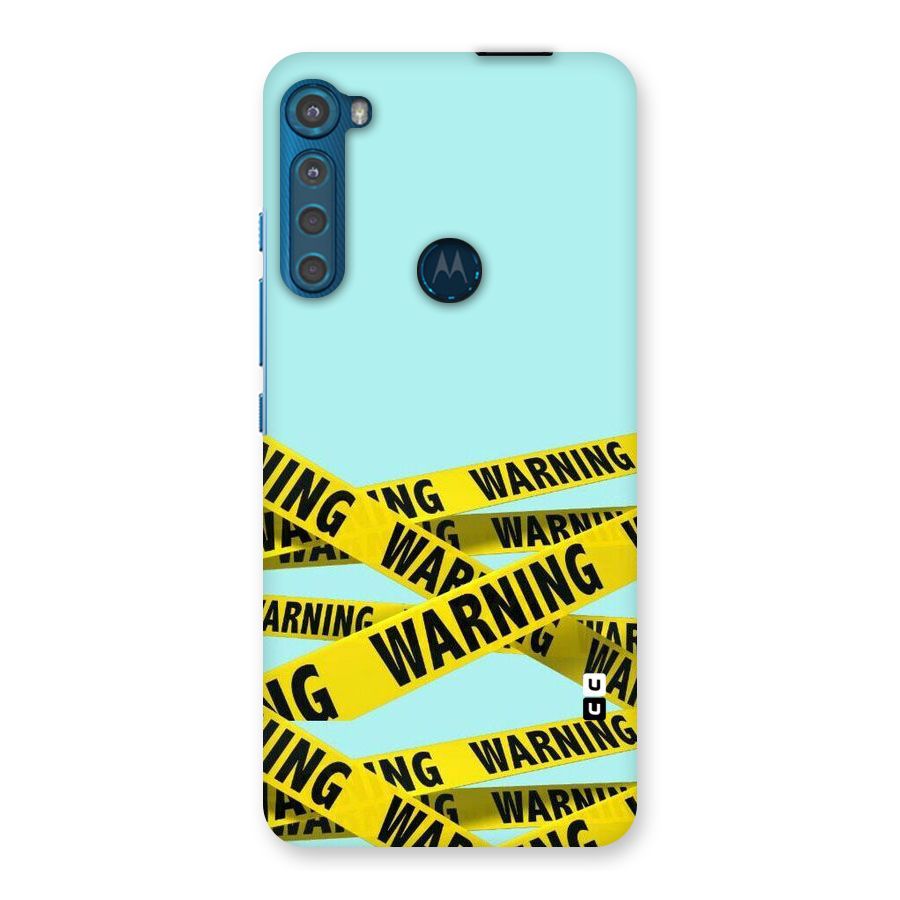 Warning Design Back Case for Motorola One Fusion Plus