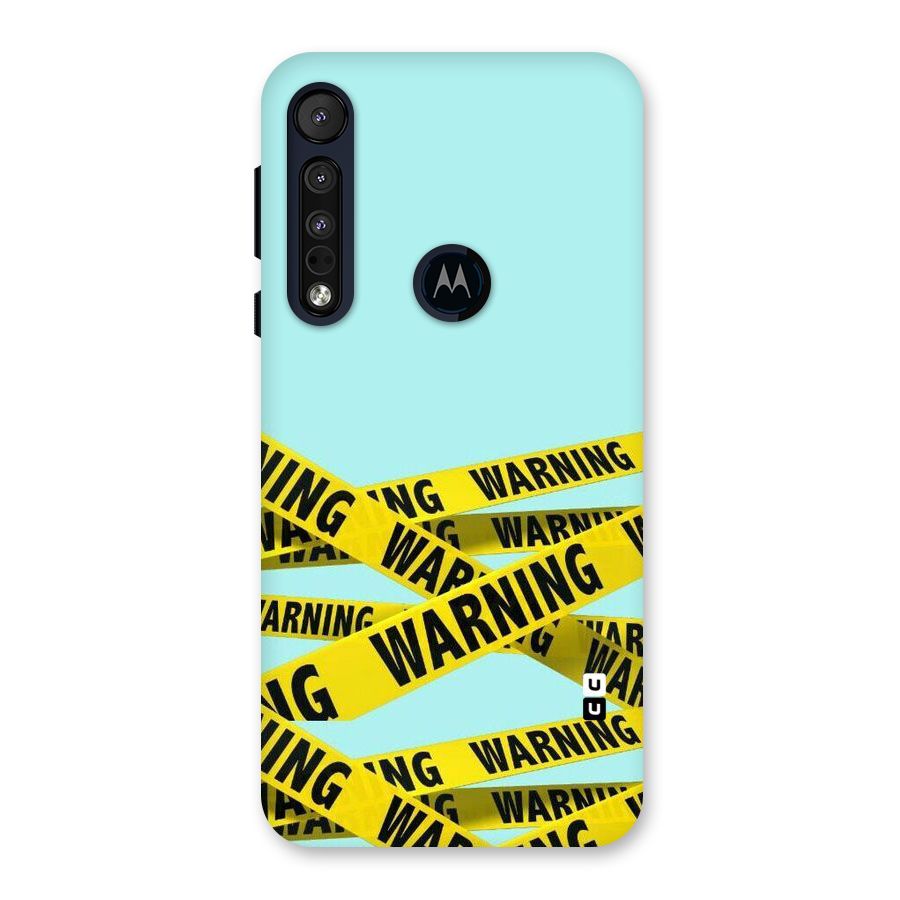 Warning Design Back Case for Motorola One Macro