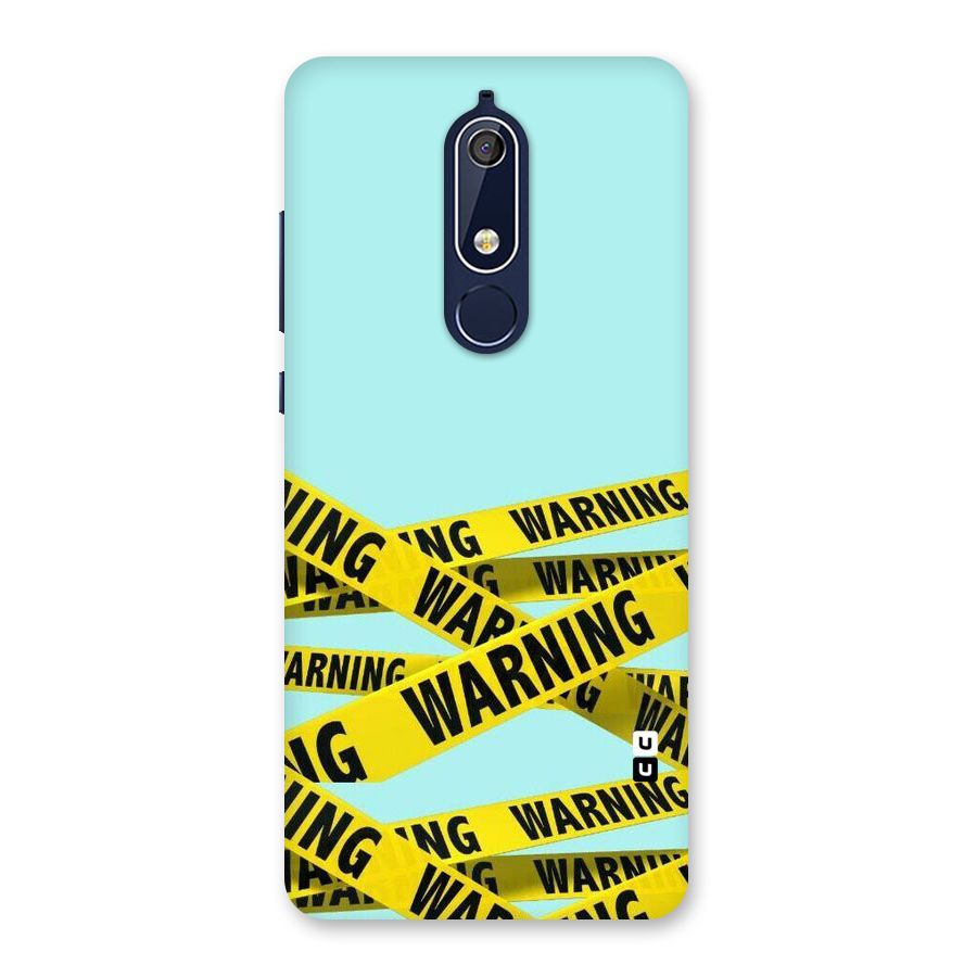 Warning Design Back Case for Nokia 5.1