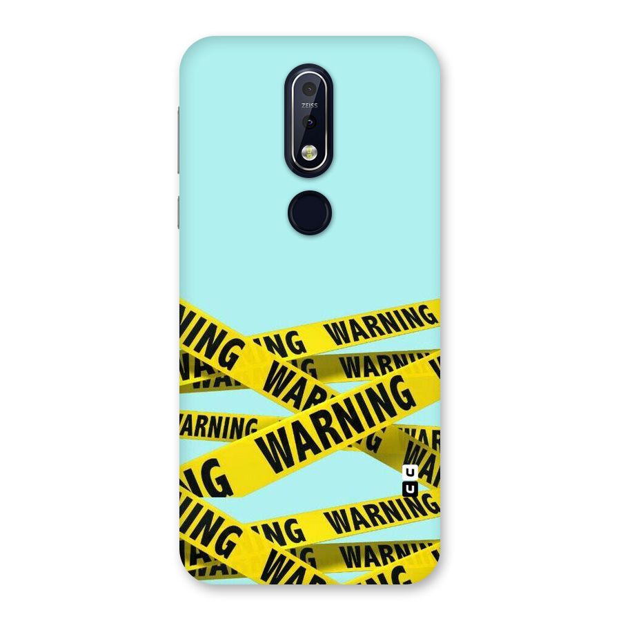 Warning Design Back Case for Nokia 7.1