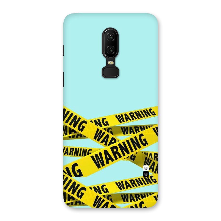 Warning Design Back Case for OnePlus 6